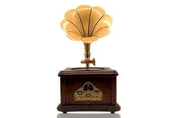 Nostaljik Mini Gramofon Tasarımlı Bluetooth Hoparlör & FM Radyo (Şarjlı - USB Destekli) ürün görseli 1