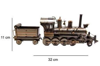 Dekoratif Metal Lokomotif Modeli ürün görseli 1