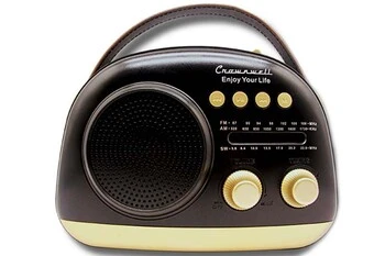 Crownwell Taşınabilir Bluetooth Retro Radyo Arizona Serisi / Black ürün görseli 1