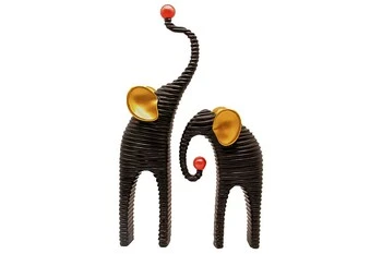 Elephant with Ball İkili Abstract Figür ürün görseli 1