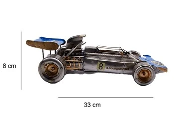 Dekoratif Metal Yarış Araba Double Doozer Modeli ürün görseli 1