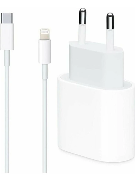 MobileGaraj iPhone Uyumlu 11 20W Şarj Başlığı ve Lightning To Type C 1m Şarj ve Veri Aktarım Kablosu ürün görseli 1