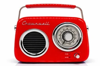 Retro Tasarımlı Bluetooth FM Radyo Kırmızı ürün görseli 1
