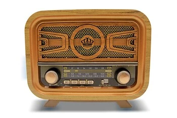 Crownwell Retro Bluetooth Radyo ve Hoparlör MD-1301BT ürün görseli 1