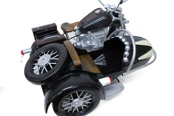 Dekoratif Metal Motosiklet Sepetli ürün görseli 1
