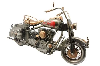 Dekoratif Metal Motosiklet – Alev Detaylı ürün görseli 1