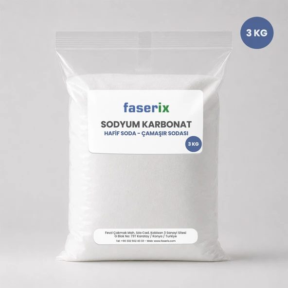 Şişecam Çamaşır Sodası Sodyum Karbonat (Hafif Soda) 3 Kg ürün görseli 1