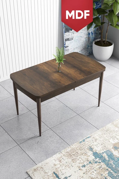 Canisa Concept Han Serisi 70x114 Açılabilir Mdf Mutfak Masası Yemek Masası Barok Ahşap Desen ürün görseli 1