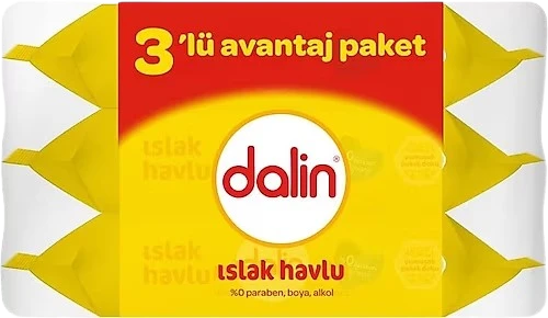 Dalin Islak Havlu 3 Lu Paket ürün görseli 1