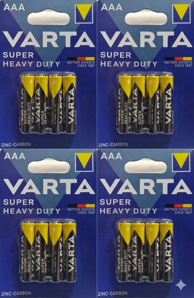 Super Heavy Duty AAA - 1.5v İnce Kalem Pil 4'lü 4 Paket ürün görseli 1