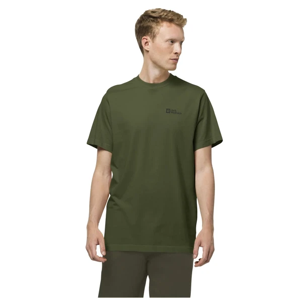 Jack Wolfskin Essential Erkek Tişört - Yeşil - Resim 5