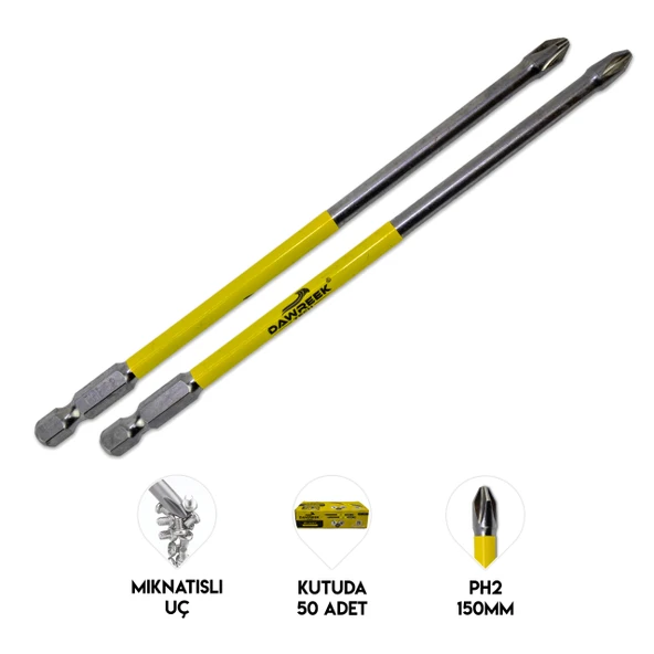 Dawreek Tech Yuvarlak Yıldız Bits Uç PH2 / 150mm ürün görseli 1