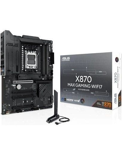 Asus X870 Max Gamıng Wıfı7 Ddr5 Hdmı-Dp Typec Pcıe 5.0 Am5 Atx ürün görseli 1