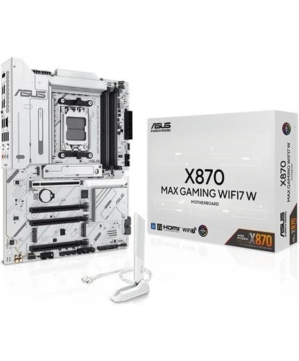 ASUS X870 Max Gamıng Wıfı7 W Ddr5 Hdmı-Dp Typec Pcıe 5.0 Am5 Atx ürün görseli 1