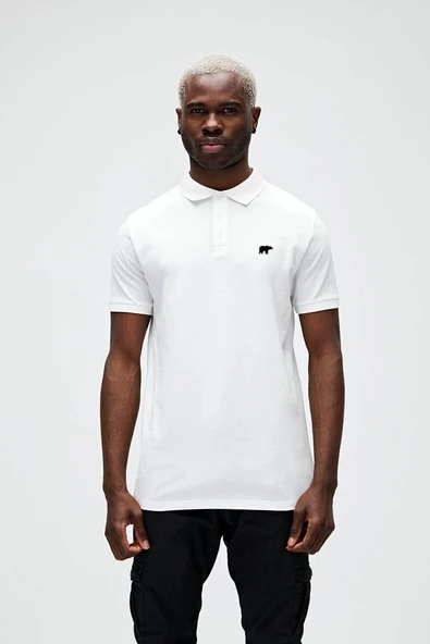 BAD BEAR GABRIEL POLO OFF WHITE ERKEK BEYAZ TSHIRT ürün görseli 1