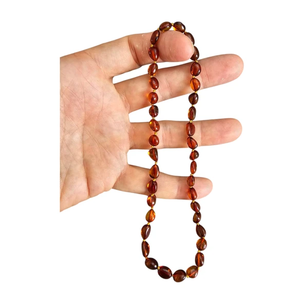 Damla Kehribar Bebek Kolyesi Lt1414 - Resim 4