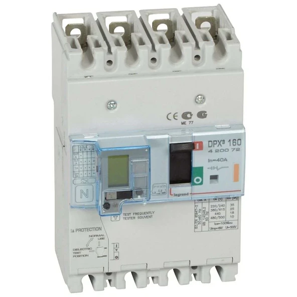 DPX3 160+DİF.BLOK 4P.40A.25KA.TMŞ. ürün görseli 1