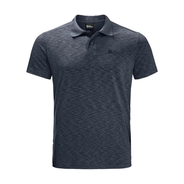Jack Wolfskin Travel Polo Erkek Outdoor Tişört - Lacivert ürün görseli 1