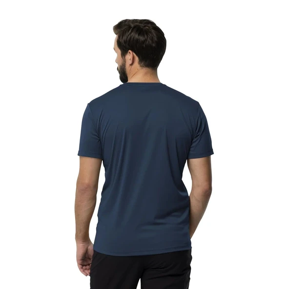 Jack Wolfskin Tech Erkek Tişört - Dark Sea - Resim 9