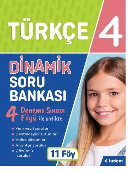 Tudem Yayınları 4. Sınıf Türkçe Dinamik Soru Bankası ürün görseli 1