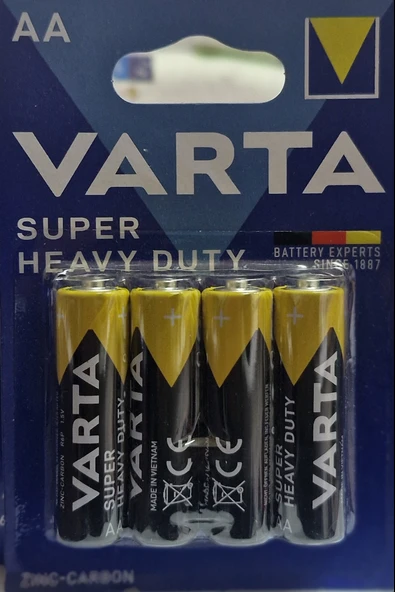 Super Heavy Duty Aa - 1.5v Kalem Pil 4'lü 1 Paket ürün görseli 1