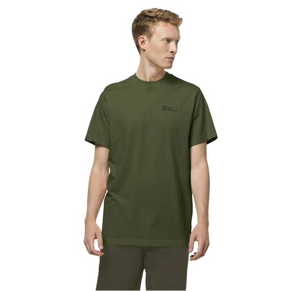 Jack Wolfskin Essential Erkek Tişört - Yeşil - Resim 11
