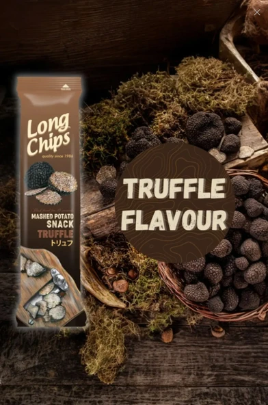 Long Chips Trüf Mantarı Aromalı Patates Cipsi 75 G - Resim 3