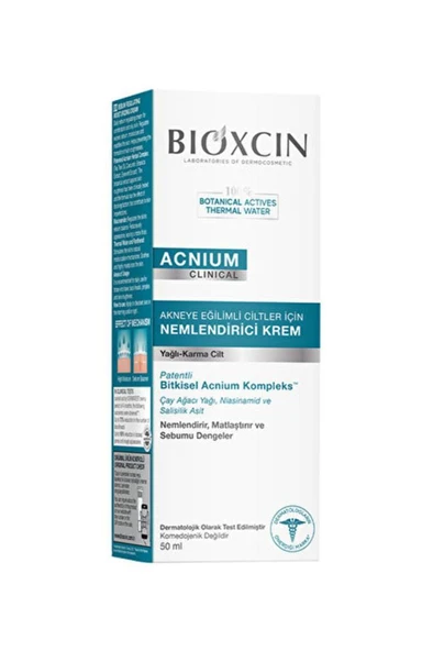 Bioxcin Acnium Sebum Dengeleyici 50 ml Nemlendirici Krem ürün görseli 1
