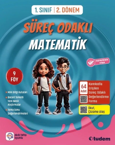 Tudem Yayınları 1. Sınıf 2. Dönem Matematik Süreç Odaklı ürün görseli 1