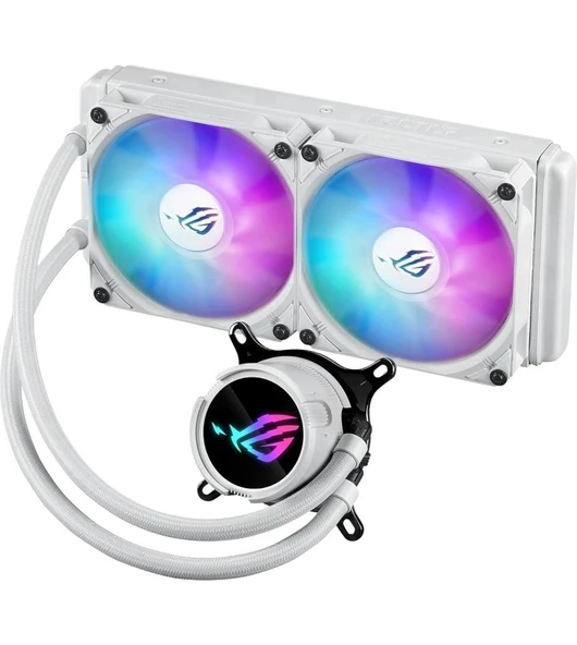 ASUS Rog Strix Lc Iıı 240 Argb White Edition 240MM Işlemci Sıvı Soğutucusu Beyaz 90RC00S2-M0UAY0 ürün görseli 1
