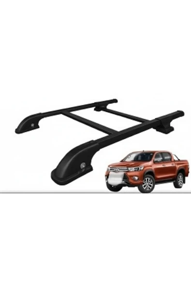 ROAL TUNİNGTüm Pick-Up Modellere Uyumlu Ara Atkılı Boru Tavan Çıtası Siyah Araç Üstü Taşıyıcı Port Bagaj Seti ürün görseli 1
