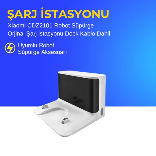 Xiaomi CDZ2101 Robot Süpürge Orjinal Şarj istasyonu Dock Kablo Dahil ürün görseli 1