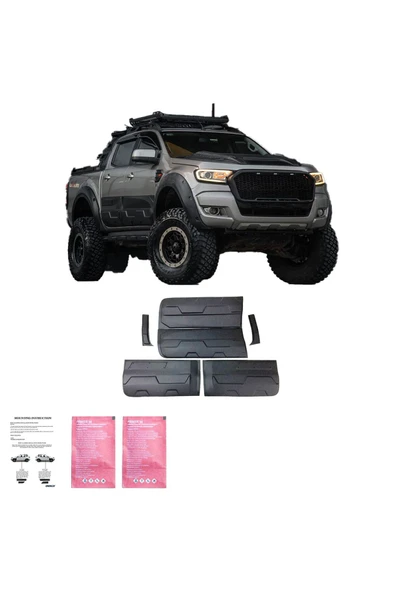 ROAL TUNİNGFord Ranger T6, T7 ve T8 Birebir Uyumlu Jumbo Kapı Kaplama Seti ürün görseli 1
