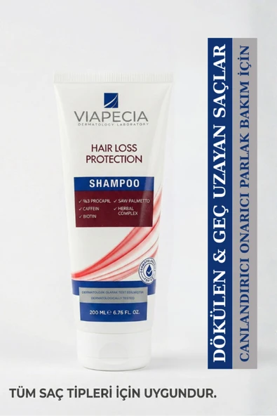 Viapecia Procapil Kafein Biotin İçerikli Saç Dökülmesine Karşı Şampuan 200 ml ürün görseli 1