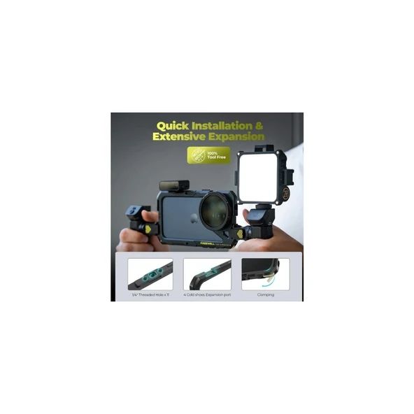 Freewell Genius Rig Cage For iPhone 17 Pro Max - Resim 2