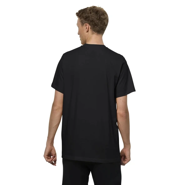 Jack Wolfskin Essential Erkek Tişört - Siyah - Resim 6