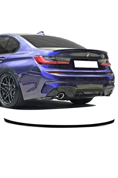 ROAL TUNİNGBMW G20 3 SERİSİ İNCE BAGAJ SPOİLER PİANO BLACK ürün görseli 1