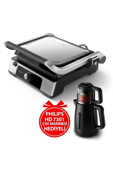 Philips HD6301/90 2200 W Tost Makinesi + HD7301 Çay Makinesi Hediyeli ürün görseli 1