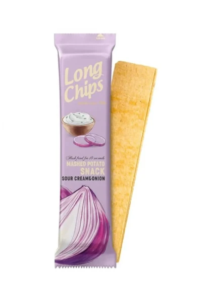 Long Chips Soğan ve Ekşi Krema Aromalı Patates Cipsi 75 G ürün görseli 1