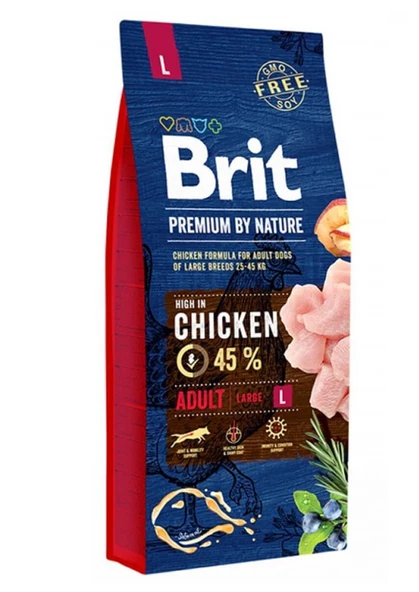 Brit Care Premium Adult Nature Tavuklu Büyük Cins Yetişkin Köpek Maması 15 Kg ürün görseli 1