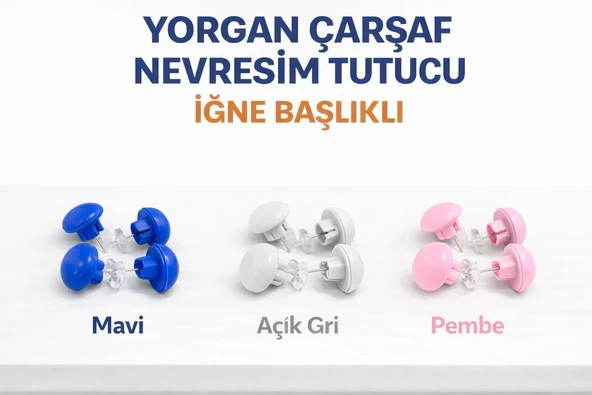 Yorgan Sabitleme Iğnesi Düğmeli Klips Çarşaf Yorgan Kılıfı Sabitleyici ürün görseli 1
