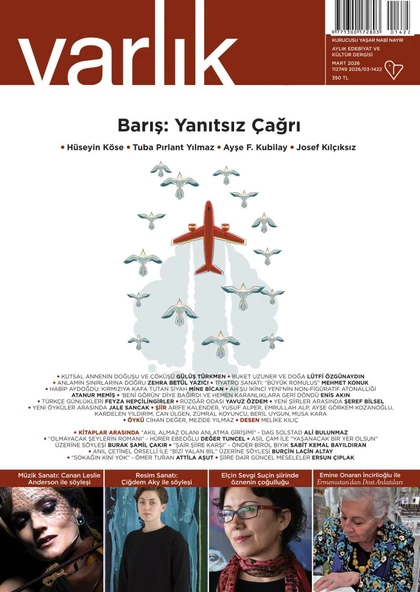 Varlık Dergisi 1422.Sayı Mart 2026 ürün görseli 1