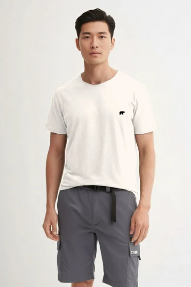 BAD BEAR FLAM URBANIST ERKEK T-SHIRT BEYAZ ürün görseli 1