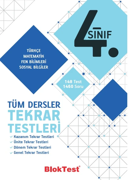 Tudem Yayınları 4. Sınıf Tüm Dersler Tekrar Testleri ürün görseli 1