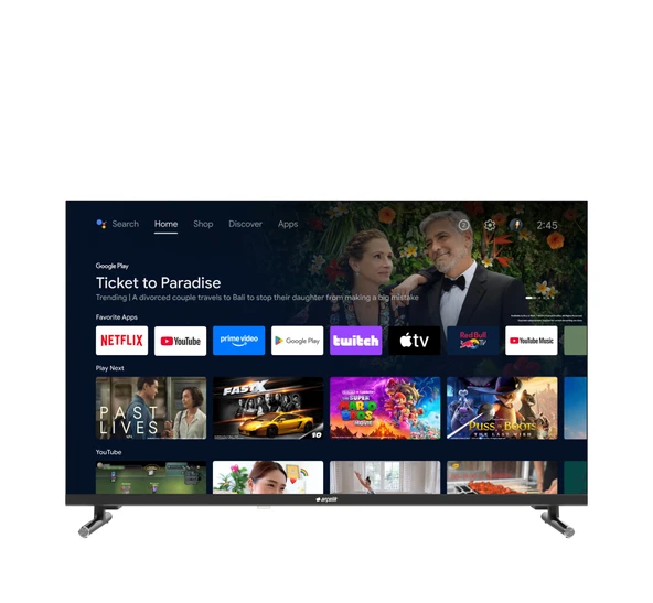 Arçelik A 643 C Full HD 43" 109 Ekran Uydu Alıcılı Android Smart LED TV ürün görseli 1
