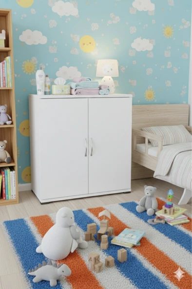 4 Bölmeli Bebek&Genç Odası Mobilyası ürün görseli 1