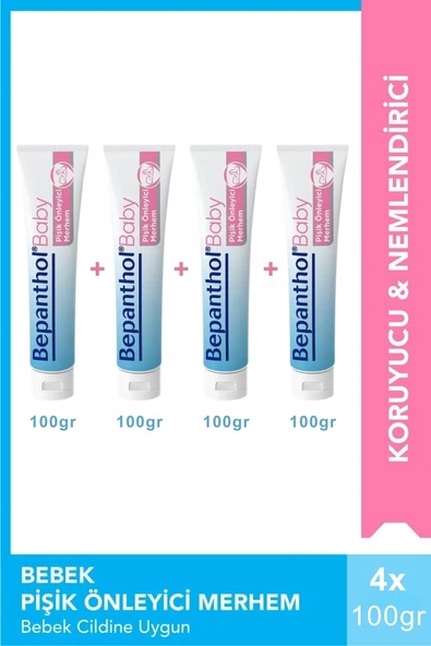 Bepanthol Baby Pişik Önleyici Merhem 100 gr x 4 Adet ürün görseli 1