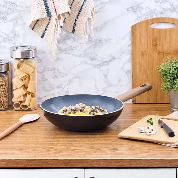 Aryıldız Eco Seramik Wok Tava 28cm - Resim 2