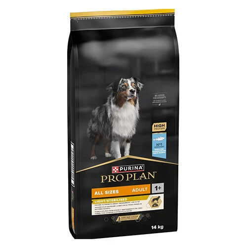 Pro Plan Light ve Kısırlaştırılmış Tüm Irklar İçin Alabalıklı Yetişkin Köpek Maması 14kg ürün görseli 1
