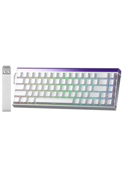 Aula Hero 68 HE Beyaz RGB %65 TKL Black King Switch Kablolu Mekanik Oyuncu Klavyesi ürün görseli 1